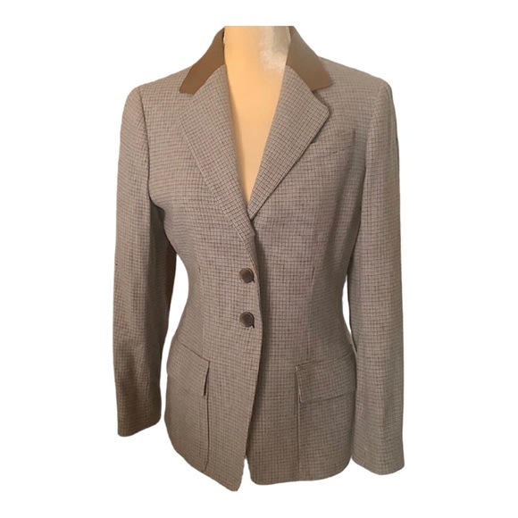 Vintage Anne Klein New York New Condition Never Worn Leather & Wool Jacket NWOT! - Picture 13 of 13